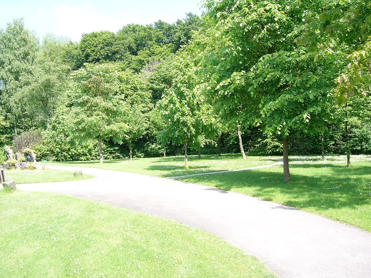 Waldgrabfeld auf Waldfriedhof Gerresheim